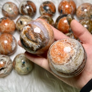 Bán Buôn Tự Nhiên Đánh Bóng Đá Quý Chữa Bệnh Tinh Thể Đá Màu Xanh apatite Sunstone Hình Cầu Pha Lê Bóng Cho Trang Trí Nội Thất - Product Image 4