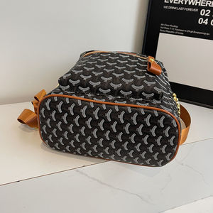 Nouveauté 2025 – Petit sac à dos unisexe classique en PU souple imprimé géométrique, imperméable, en polyester, avec fermeture éclair, portable et polyvalent - Product Image 6