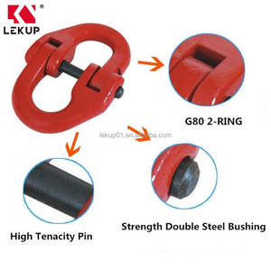 وصلة سلسلة هامر لوك 5/16 بوصة من النوع الأوروبي، وصلات هامر لوك مصنوعة بالطرق مع بوش ودبوس، وصلة توصيل من الفولاذ السبائكي G80 - Product Image 2