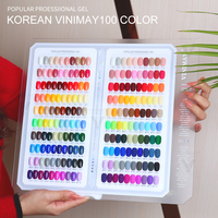 VINIMAY Logo Personnalisé 100 Couleurs Vernis Gel Soak Off UV Kit Manucure en Boîte Vente en Gros Vernis Gel Vegan OEM