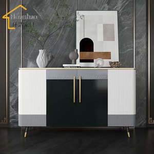 Aparador <span class=keywords><strong>de</strong></span> <span class=keywords><strong>Entrada</strong></span> <span class=keywords><strong>de</strong></span> Acero Inoxidable <span class=keywords><strong>de</strong></span> Alta Gama, Mueble <span class=keywords><strong>de</strong></span> Almacenamiento para Sala <span class=keywords><strong>de</strong></span> Estar con Diseño Estético, Madera MANGO, 2 Cajones - Product Image 1