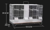 60*27*40 RTS acier canari cloison en acier inoxydable élevage d'animaux de compagnie oiseau perroquet Pigeon Cage