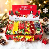 Jouet Squishy en PU à remontée lente en forme de beurre de Noël, anti-stress, cadeau pour sacs de fête pour enfants, cadeau de Noël, lot de 12 pièces en vrac, unisexe