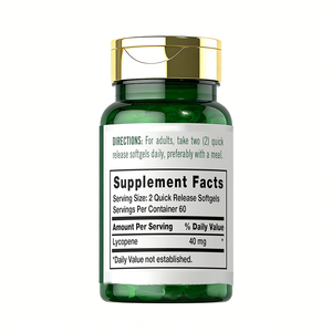 Cápsulas de licopeno de marca privada de alta calidad, antioxidante, antienvejecimiento, apoyo para la salud cardiovascular, mejora la inmunidad - Product Image 2
