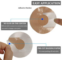 Patchs adhésifs pour capteur anti-transpiration Capteur CGM prédécoupé Bande de surpatch Moniteur de glucose continu Couvertures de capteur de protection