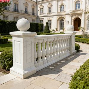 <span class=keywords><strong>Balustrade</strong></span> en marbre blanc YOUFINE, garde-corps de balcon, décoration extérieure classique pour villa, manoir, <span class=keywords><strong>terrasse</strong></span> - Product Image 1
