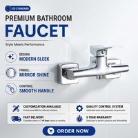 Robinet de Douche et de Bain Monocommande en Laiton Momali avec Bec Diverter pour Salle de Bain et Douche