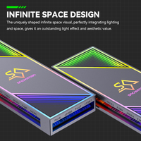 Controlador de Ventiladores Inteligente SNOWMAN ARGB, Sincronización PWM y RGB para Juegos de PC, Controlador RGB Universal para Diseños de Iluminación de PC Personalizados