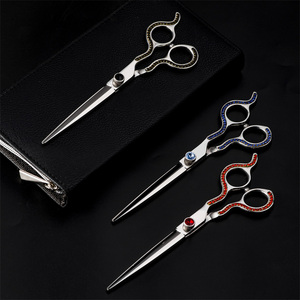 Tesoura para aliciamento de animais, tesoura para aliciamento de cachorro de estimação 440c, com alça ergonômica - Product Image 5