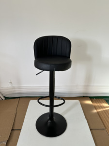 <span class=keywords><strong>Taburete</strong></span> de Bar Ergonómico Clásico al por Mayor, Venta Directa de Fábrica, <span class=keywords><strong>Taburete</strong></span> de Bar <span class=keywords><strong>Azul</strong></span> Nórdico con Respaldo, Taburetes de Bar Negros de Diseño Simple - Product Image 4