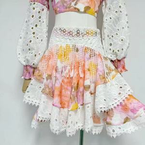 A11068 Ethnique Folklorique Maxi Personnalisé Haute Qualité Ukrainien Brodé Floral Décontracté Abaya Caftan Robe Longueur Genou - Product Image 4