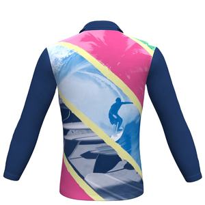 Polo de sport à manches longues pour homme avec impression par sublimation - Product Image 4