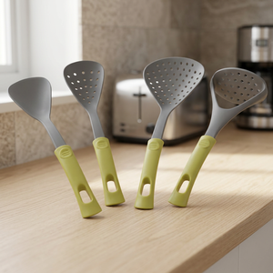 ชุดครัว3ชิ้นทำจากไนลอนสแตนเลสสตีลและดีไซน์คลาสสิกอย่างมีสไตล์ - Product Image 1