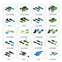 FTTH 1 paquete ISI 10Pcs UPC SC APC fibra Optik FTTH conector rápido modelo Buaya de fibra óptica conector rápido