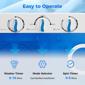 Very Hot Popular of Top Loading Portable Twin Tub/semi Auto /portable <b>Mini</b> Washing Machine - Product Image 3