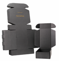 Boîte d'emballage pliable haut de gamme OEM en carton pour chapeaux et chaussures avec inserts en éponge, matériau ondulé fait main avec finition bronzée