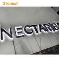 Lettres de canal personnalisées Cornall, fabrication de panneaux publicitaires, enseignes extérieures 3D en acrylique avec logo LED, enseigne de magasin éclairée, commerce de détail