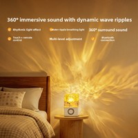 Nouveau projecteur d'ondulations aquatiques, haut-parleur rotatif, lampe d'ambiance RGB, caisson de basses HiFi, haut-parleur sans fil pour cadeau