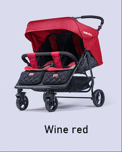 <span class=keywords><strong>Poussette</strong></span> double légère pour jumeaux, <span class=keywords><strong>pliable</strong></span>, portable, cadre en acier, ceinture de sécurité à cinq points, deux sièges - Product Image 5