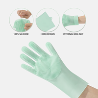 Gant de massage pour animaux de compagnie Roki 2-en-1 en silicone, gant de toilettage pour chiens, écologique, biodégradable, taille petite/moyenne, nettoyage des poils