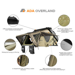 ADA OVERLAND Offre Spéciale Chine Fournisseur Anti-déflagrant Enduit Anti-UV Hard Shell <span class=keywords><strong>Tente</strong></span> <span class=keywords><strong>de</strong></span> <span class=keywords><strong>toit</strong></span> <span class=keywords><strong>de</strong></span> voiture extérieure étanche pour 2-3 personnes - Product Image 3