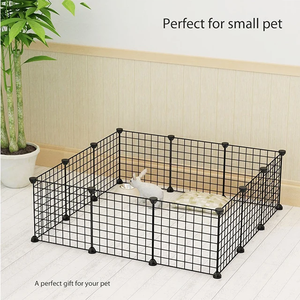 Box fai da te per animali domestici 35*35cm portatile cane gatto coniglio in metallo cucce piccola gabbia per animali domestici - Product Image 4