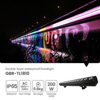Lámpara LED de Exterior Impermeable IP65 de 200W de Alta Luminosidad con Modos de Iluminación Ajustables RGBW
