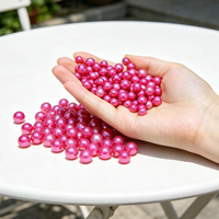 Perles de culture d'eau douce naturelles colorées Muses Jewels, 7 à 8 mm, rondes, multicolores, haute brillance, perles lâches pour la fabrication de bijoux DIY