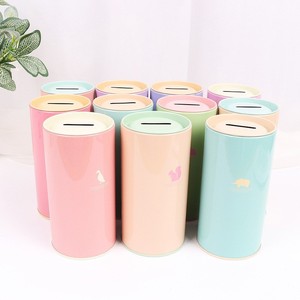 Yicksun D008 sáng tạo động vật tinplate đồng xu ngân hàng Vòng hộp tiền cho trẻ em tiết kiệm tiền xu lưu trữ - Product Image 2