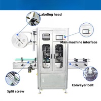 Machine d'étiquetage automatique de haute précision pour film rétractable en PVC pour bouteilles d'eau minérale et de boissons, facile à utiliser