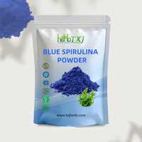 Pigment bleu naturel, extrait de spiruline, phycocyanine E6 E18 E25 E40, extrait d'herbes de qualité alimentaire en poudre, emballage en bouteille/fût