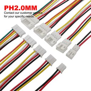 Custom Cable Assembly 1<strong>.</strong>0mm 1<strong>.</strong>25mm 2<strong>.</strong>0mm 2<strong>.</strong>54mm 3<strong>.</strong>96mm Pitch 2/4/6/8/10/12 Pin Electric Wire JST SH ZH PH XH GH Wiring Harness - Product Image 4