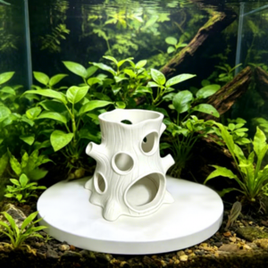 Décor d'aquarium en forme de souche d'arbre artificielle imprimée en 3D en PLA, cachette pour poissons et crevettes avec trous de grotte - Product Image 4