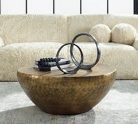 Table basse ronde en bois moderne pour salon et usage hôtelier