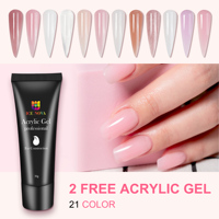 ICE NOVA Gel de Construction pour Extension d'Ongles Sans HEMA et Sans TPO, Fourniture OEM Marque Privée, Gel UV Acrylique Soak Off 15ml