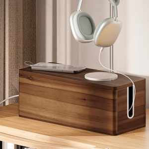 <span class=keywords><strong>Caja</strong></span> Organizadora de Cables de Madera de Acacia, Ocultador de Enchufes, <span class=keywords><strong>Caja</strong></span> de Almacenamiento de Cables <span class=keywords><strong>para</strong></span> Oficina, Cables de <span class=keywords><strong>Router</strong></span>, Debajo del Escritorio - Product Image 4