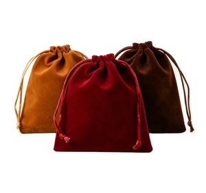 Pochette en velours à cordon de serrage, vente en gros, pochette souple pour lunettes de soleil, pour bagues, colliers, bijoux, emballage cadeau, sac de rangement anti-poussière - Product Image 2