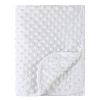 Couverture bébé en tricot doux 100% polyester, réversible, double couche, chaude, pour nouveau-nés et enfants