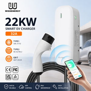 สถานีชาร์จติดผนังสำหรับรถยนต์ 22kW 32A รุ่นใหม่ พร้อมแอปพลิเคชัน รองรับการชาร์จเร็วสำหรับยานยนต์เชิงพาณิชย์ - Product Image 1