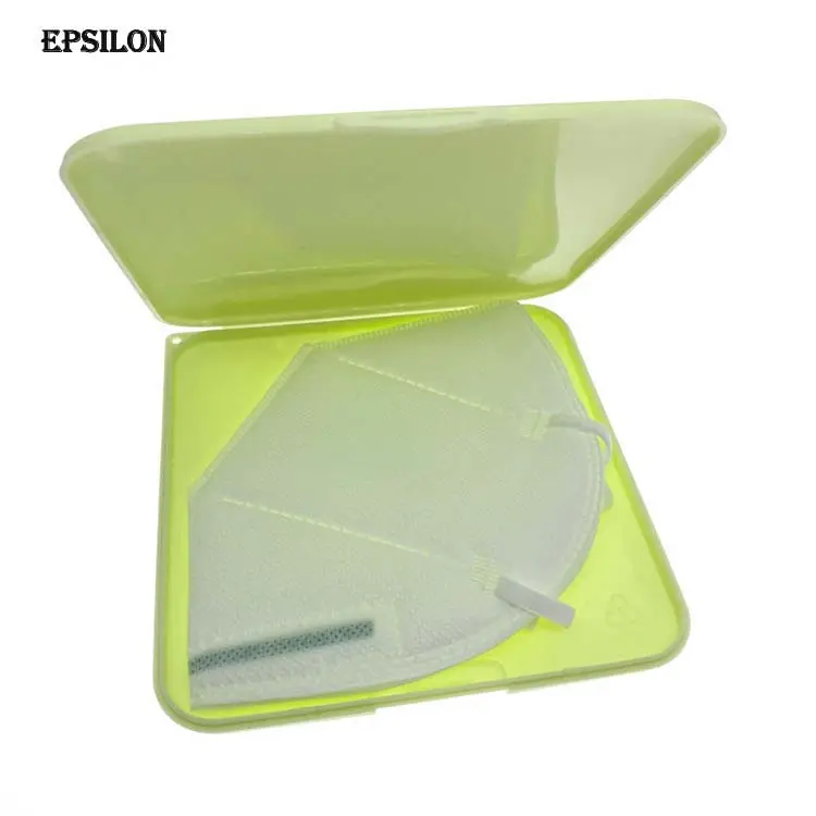 Epsilon กล่องเก็บของพลาสติกแบบพกพา,เคสใส่หน้ากากกันฝุ่น N95พร้อมเงิน