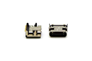 <b>TYPE</b> <b>C</b> Female USB Connector 16P Four-pin <b>Plug</b> Surface Mount Stainless Steel Copper-exposed Reel Packaging - Product Image 4