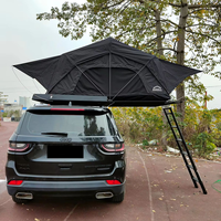 Tente de toit légère 4x4 avec couche anti-condensation, respirante, coque rigide en alliage d'aluminium, abri de camping pour voiture