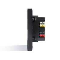 Système d'Automatisation Intelligent KNX, Interrupteur Mural pour Maison et Hôtel Connecté, Panneau 8 Boutons Poussoirs Argenté