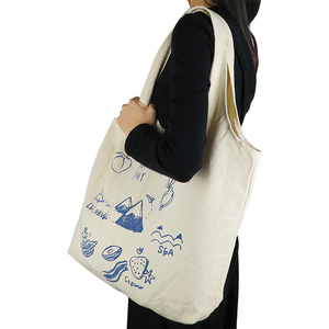 Của phụ nữ tùy chỉnh in bông vải mua sắm Túi hobo Tote với dây đeo vai - Product Image 3