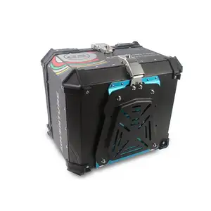 55L Motor Staart Doos Aluminium Plaat E-Bike Motorcycle Gs Adventure Afdrukken Witte Sticker Top Box Helm Case staart Doos