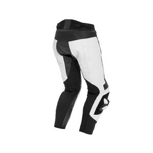 Couleur noire Patchwork respirant hommes en cuir véritable moto moto motard coupe-vent pantalon de protection - Product Image 2