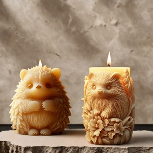 Moule en silicone TangChu Série Oursons Mignons pour bougies cylindriques à relief floral, artisanat en plâtre et bougies d'aromathérapie – Style Moderne - Product Image 3