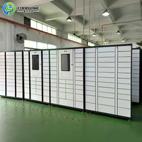 Casier intelligent de livraison en libre-service, casier à colis intelligent, casier à bagages intelligent, casier express, casier numérique avec écran
