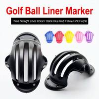 Outil de marquage de balles de golf à 3 lignes, aide à l'alignement en ligne droite avec 6 couleurs pour une précision de putting accrue, accessoires de golf en plastique multicolores