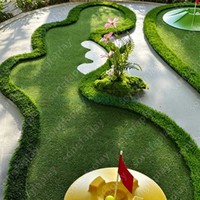 Césped Artificial Portátil para Práctica de Golf Songfa, Material de PVC, Tapete de Práctica Sintético para Jardín, Entrenamiento al Aire Libre, Juegos de Carnaval